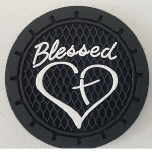 2pc. Cupholder "Blessed" Coaster For Cars/Car Bling/Car Accessories.